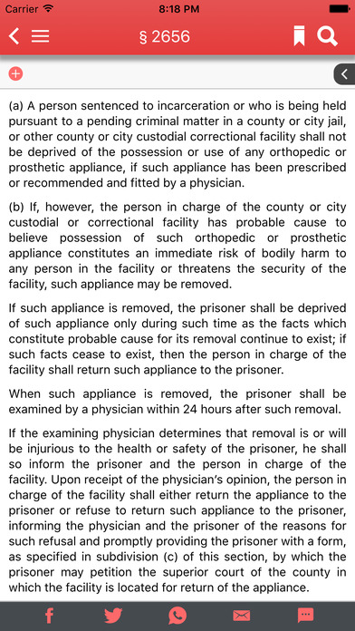 California Code of Civil Procedure screenshot 2