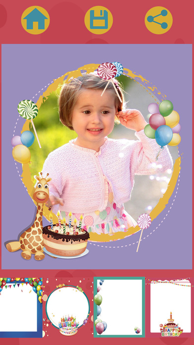 Birthday party photo frames for kids – Pro screenshot 4