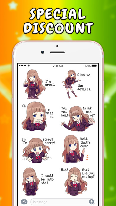 Young Anime Stickers! screenshot 2