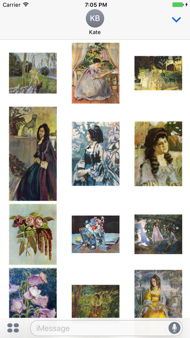 Victor Borisov Musatov Artworks Stickers screenshot 2