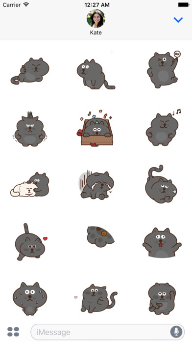 Jiggling Cat Animated Stickers screenshot 2