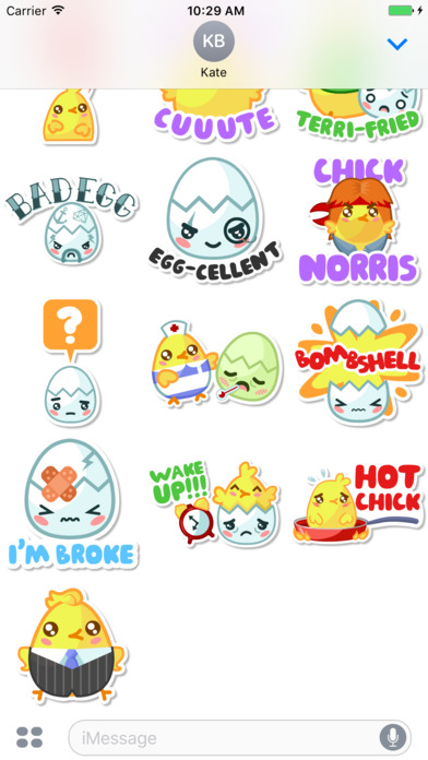 Chick' n' Egg - Cracking Stickers screenshot 3