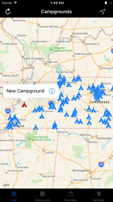 Tennessee – Campgrounds & RV Parks screenshot 3