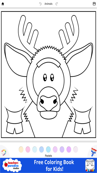 Coloring Book for Kids: Animal Square Heads screenshot 4