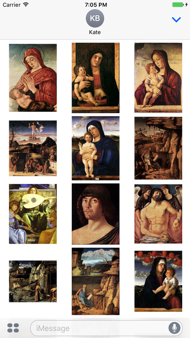 Giovanni Bellini Artworks Stickers screenshot 3