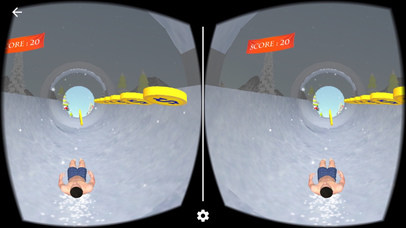 VR Speed Slide Snow 2017 : For VR Card Board screenshot 4