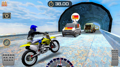 Desert Trail Bike traffic Rush - Extreme Racer screenshot 2