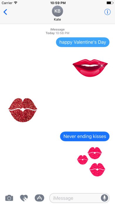 Animated GLITTERINg KISSEs screenshot 4