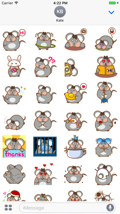 Obese Mice - Animated Stickers And Emoticons screenshot 2