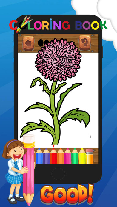 Flower Crayon Coloring Pages Game For Kindergarten screenshot 4