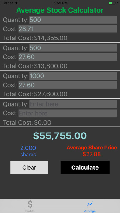Stock Target Calculator Pro screenshot 2