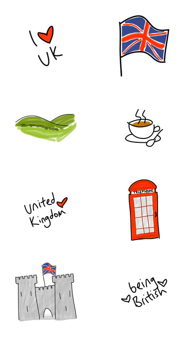Britain sticker - British UK stickers for iMessage screenshot 2