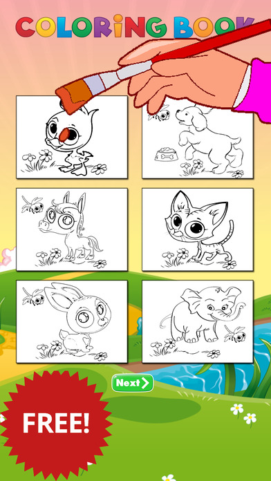 animal coloring page for kids screenshot 2