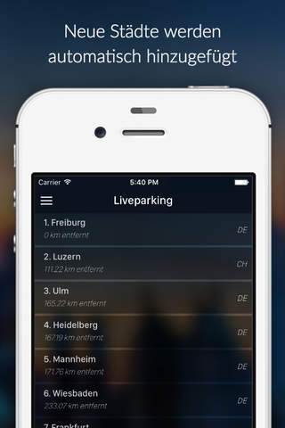 Liveparking • Parken live gemacht! screenshot 2