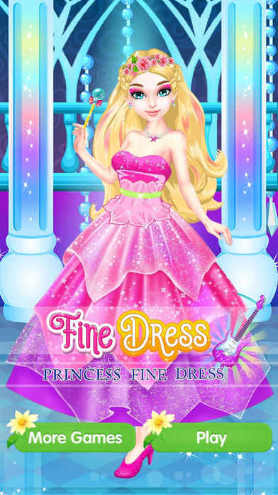 Fine Dress of Princess Make up Salon Girly Games screenshot 2