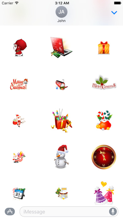 Christmas Sticker For iMessage App screenshot 3