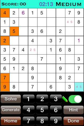 Sudoku - Pro Sudoku Version.. screenshot 2