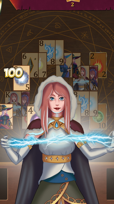 Witch Card Game Solitaire - Magical Pyramid screenshot 2