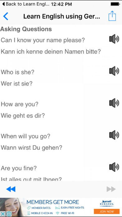 Learn English using German Spoke Easily Fast & Fun screenshot 3