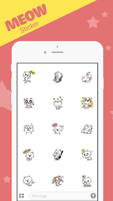 Meow Stickers - Picture, Photo for Text messages screenshot 2