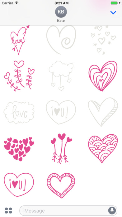 Animated Cute Heart Stickers screenshot 3
