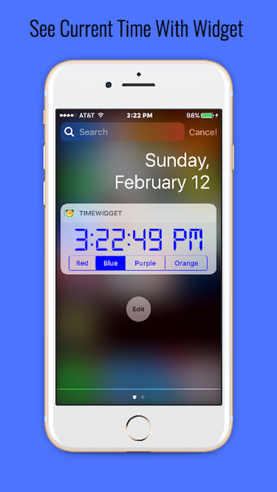 Current Time - Today Widget Clock With Seconds screenshot 2