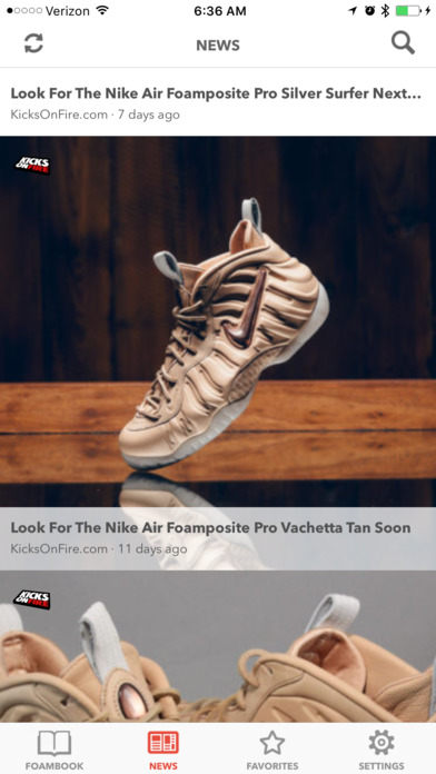 FoamBook: Nike Foamposite app screenshot 2