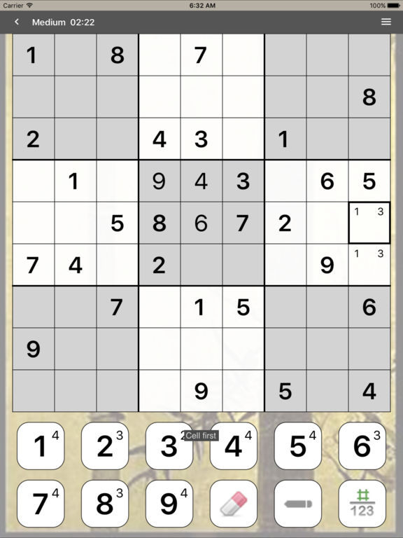 Screenshots of Sudoku (Full Version) for iPad