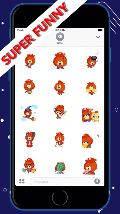 Super Bear: Animated Stickers screenshot 2