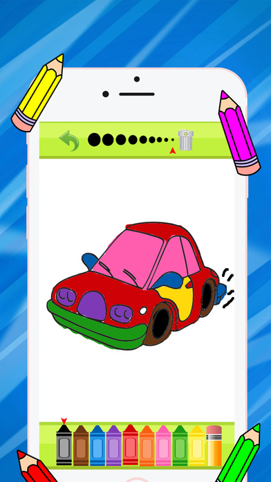 Coloring Book Pictures Race Car For Kids Boys screenshot 3