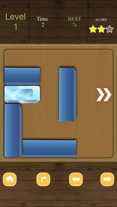 Ice Block Sliding Challenge - top board puzzle screenshot 2