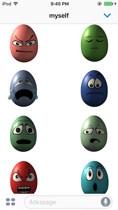 Emotional Eggs Sticker screenshot 3