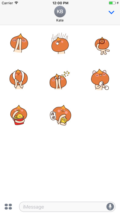 Animated Sugar Roasted Stickers For iMessage screenshot 4
