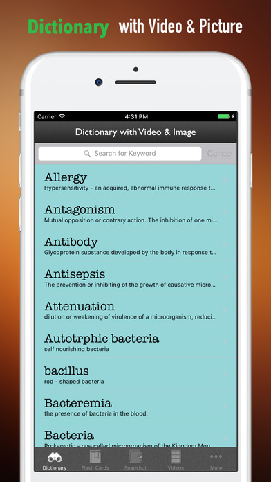 Clinical Microbiology Glossary-Study Terminology screenshot 4