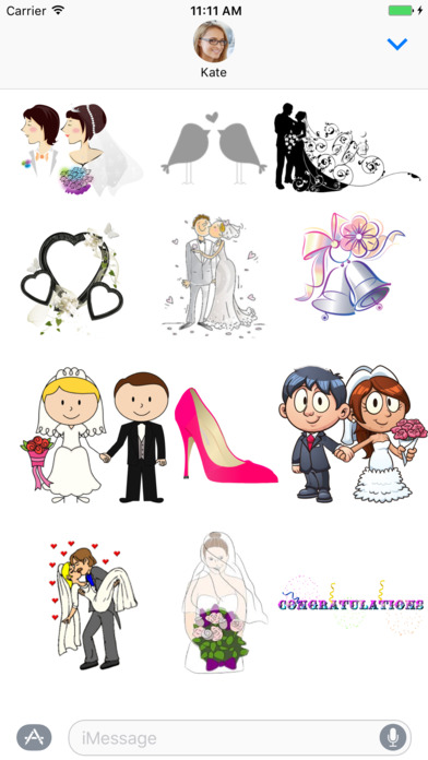 Wedding Celebration Sticker pack screenshot 3