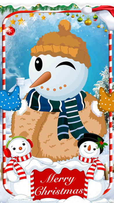 Lovely Snowman's Decoration - Fun game for kids screenshot 2