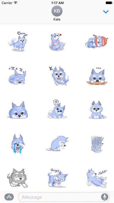 Brave And Strong Wolf Sticker screenshot 2