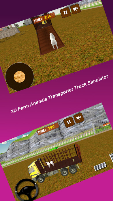3D Farm Animals Transporter Truck Simulator screenshot 3