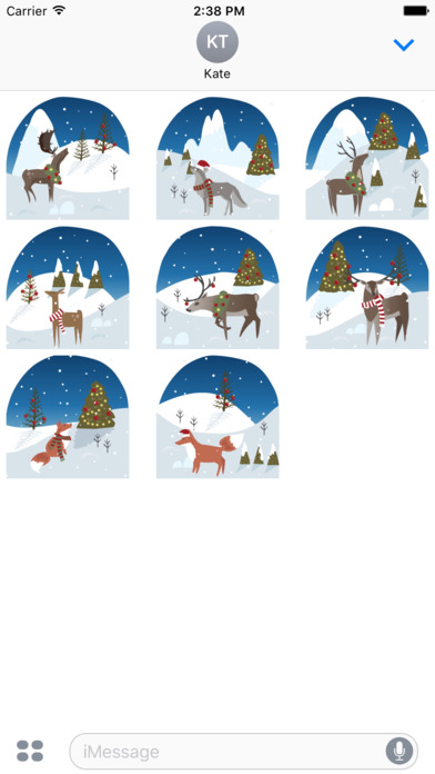 Wild Christmas - Animated Christmas Stickers screenshot 2