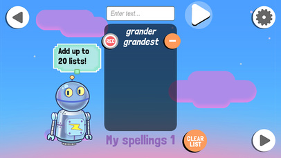 Robo Spelling Lite screenshot 4