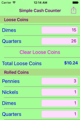 Simple Cash Counter screenshot 2