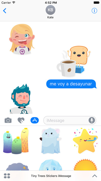 Tiny Trees Stickers for iMessage screenshot 3