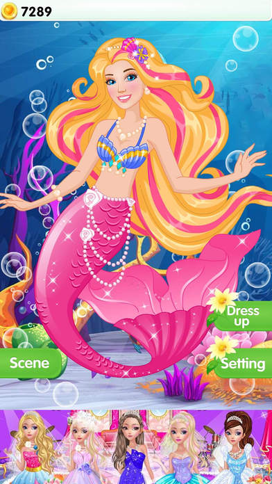 Princess Mermaid Makeover - Free Girl Games screenshot 2