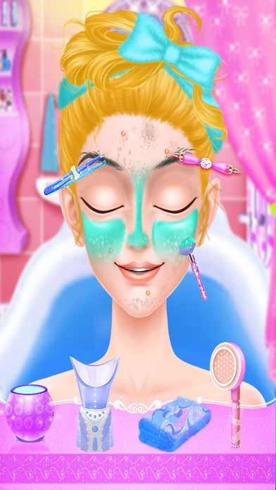 pink princess makeover games for girls screenshot 2