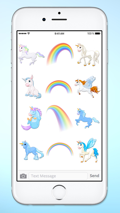 Unicorns and Rainbows Sticker Pack screenshot 3