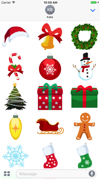 Fun Christmas Stickers for iMessage screenshot 2