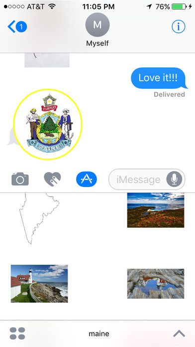 Maine Stickers for iMessage screenshot 3
