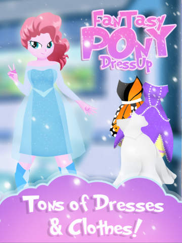 Pony Snow Girls Games for My Little Equestria Kids screenshot 4