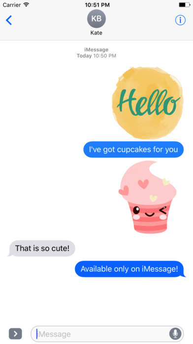 Cute CupcakeMoji screenshot 3