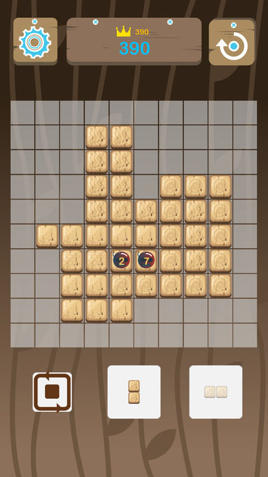 Wooden Block Spiral Nightgate - two dots word YAWG screenshot 2